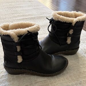 Cozy Ugg Black Shearling-Lined Women's Boots
